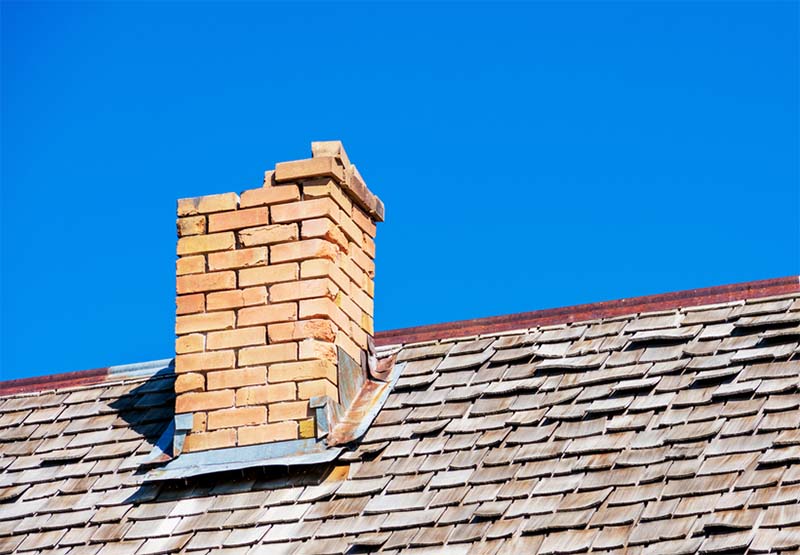 damaged chimney