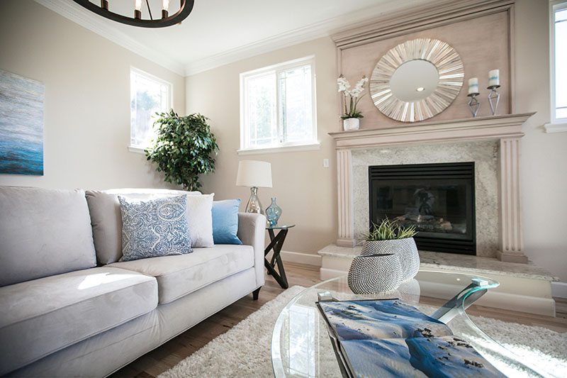 fireplace in a living room
